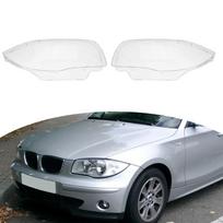 2 vnt. priekinio žibinto stiklinis skaidrus dangtelis BMW 1 serijai E81 E82 E87 E88 03-11