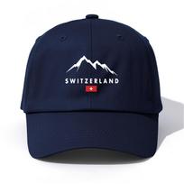 1 vnt. ŠVEICARIJA Spausdinimo beisbolo kepurė suaugusiemsMinimalistinio Retro stiliaus Laisvalaikio Minkšta Reguliuojama Tėčio kepurėPuikiai tinka kaip dovana pink