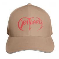 Obituary Mirties Metalas Roko Grupė Muzika Kepuraitė Mada Atsitiktinė Beisbolo Kepuraitė Reguliuojama Kepurė Hip Hopas Vasarinė Unisex Beisbolo Kepuraitės One Size