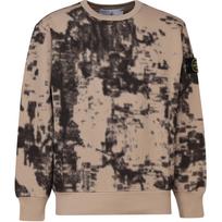 Stone Island raštuotas apvalios apykaklės ilgomis rankovėmis džemperis vyriškas džemperis rudas 8115669E3-V0092 L