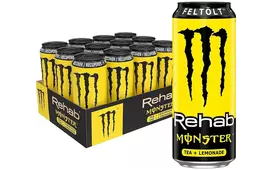 Monster Rehab Tea + Lemonade energy drink, 500 ml, 12-pack