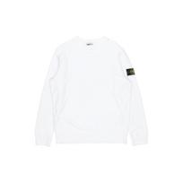 Stone Island Vienos spalvos Siuvinėtas rankovės ženklelis Šlifuotos medvilnės apvalios apykaklės džemperis Unisex džemperis 731563020-v0001 XL