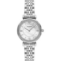 Emporio Armani Gianni T-Bar Motinos perlas Nerūdijantis plienas Sidabrinis Moteriškas kvarcinis laikrodis AR11701 perlamutro spalvos