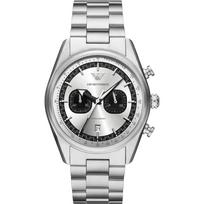 Emporio Armani Racer Sidabrinis Metalinis Vyriškas Kvarcinis Laikrodis AR11636 sidabras