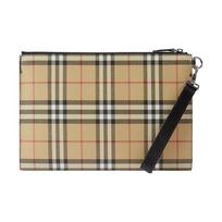 Burberry Nuimamas Dirželis Užtrauktukas Su Sagtimi Langelio Raštas Sintetinės Odos ir Medvilnės Mišinys Sankabos Organizatorius Vyriškas Klasikinis Smėlio Basic Package (Box + Dust Bag) smėlis