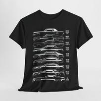 Timeless Ford Mustang Evolution Tee - Trendsetting Men's Graphic T-Shirt Unisex T-Shirt S