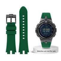 Pakeistas silikoninis laikrodžio dirželis Casio PROTREK PRW-3100 PRW-6000 6100 PRW-3000 PRG-300 PRG-330, minkštas vyriškas dirželis, apyrankė 0mm