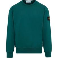 Stone Island SS25 Vienspalvis apvalios apykaklės ilgomis rankovėmis džemperis vyriškas tamsiai žalias K1S156100044S0051-V0053 M