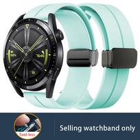 Tinka Huawei WATCH Ultimate laikrodžio dirželiui, Nepaprastas meistriškumo silikoninis magnetinio pritraukimo laikrodžio dirželis, Vandeniui atsparus guminis 20mm