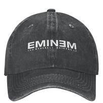 Eminem Vintage Distressed Cotton Baseball Cap 100 Cotton Casual Style Lightweight Adjustable Fit for Men and Women One Size