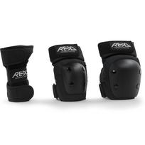 Apsaugos keliams, alkūnėms ir delnams Junior Heavy Duty Triple Pad Set S (juodos)