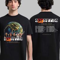 Scorpions Grįžta Namo 60 Metų Scorpions 2025 Tvarkaraštis Marškinėliai Unisex Marškinėliai XL
