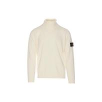 Stone Island raštuotas aukšto kaklo megztinis Unisex megztinis Baltas 7915525C4-V0099 XL beige