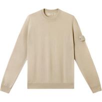 Stone Island Vienos spalvos apvalios apykaklės ilgomis rankovėmis megztinis Vyriškas megztinis Smėlio spalvos K1S1551000-66S00FC-V0090 M