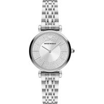 Emporio Armani Gianni T-Bar Sidabrinis Nerūdijančio Plieno Moteriškas Kvarcinis Laikrodis AR11445 sidabras