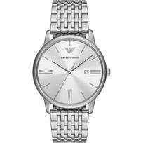 Emporio Armani Minimalistinis Sidabrinis Nerūdijančio Plieno Vyriškas Kvarcinis Laikrodis AR11599 sidabras