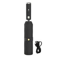 Sulankstomas skėtis su ventiliatoriumi, 3 greičiai, reguliuojamas, įkraunamas per USB, apsauga nuo UV spindulių, nešiojamas, vandeniui atsparus, atsparus vėjui, vasarinis lauko skėtis nuo saulės ir lietaus juoda
