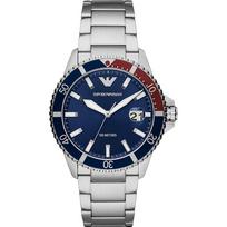 Emporio Armani Diver Blue Silver Metal Men's Quartz Watch AR11339 mėlyna