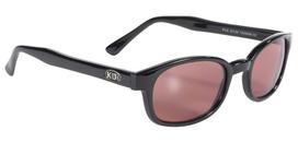 Pacific Coast Originalūs KD Biker akiniai nuo saulės (Juodas rėmelis/Rožinės spalvos lęšis) Free size rožinė