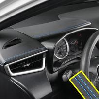 PU odos austos automobilių dekoratyvinės juostelės, skirtos automobilio durims, prietaisų skydelio lipdukas, automobilio salono „pasidaryk pats“ juostelė 200cm mėlyna