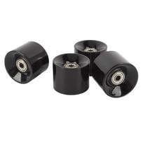 4 vnt. Riedlentės ratukai Didelio elastingumo PU 60x45mm Longboardo riedučio ratukas su guoliais