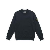Stone Island Klasikinis Ženklelis Vienspalvis Apvalia Kaklo Ilgomis Rankovėmis Džemperis Unisex džemperis Tamsiai Mėlynas 721563051-V0020 L