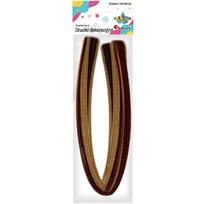 Dekoracija Šenilo vielos strypeliai rudi 15vnt./50cm, TITANUM