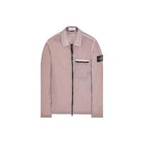 Stone Island Logo Solid Color Polo Collar Single Pocket Long Sleeve Jacket Men jackets Pink 801511219-V0080 M