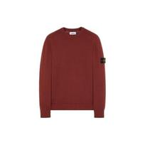 Stone Island megztinis su apvalia apykakle, plytų raudonumo, vyriški viršutiniai drabužiai 791563051-V0077 S brown