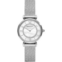 Emporio Armani Gianni T-Bar Motinos perlas Sidabrinis Nerūdijantis plienas Moteriškas Kvarcinis AR11319 Laikrodis perlamutro spalvos