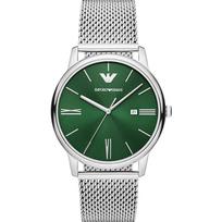 Emporio Armani Minimalistinis Žalias Nerūdijančio Plieno Tinklelio Vyriškas Kvarcinis Laikrodis AR11578 žalia