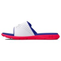 Under Armour Mercenary Comfortable Versatile Trendy Rubber Sole Slide Sandals Unisex Footwear White Blue Red 3026035-602 41
