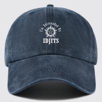 Supernaturalinis Bobby Singerio skrybėlaitė 1 vnt. Lengvas poliesteris Supernatural Idjits Bobby Singerio spausdintas dizainas Trucker skrybėlaitė One Size black