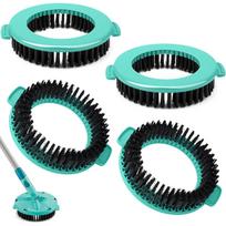 4 dalių atsarginių šluostės galvučių rinkinys Leifheit Clean Twist Disc Mop Ergo – tvirtos atsarginės šluostės galvutės Leifheit, tinkamos visų tipų grindims 4-Pack