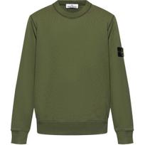 Stone Island FW24 Megztos rankogalių juostos Laisvalaikio su gobtuvu su logotipu marškinėliai Unisex marškinėliai Žalias 811563051-V0059 S