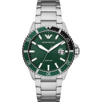Emporio Armani Žalias Ciferblatas Nerūdijančio Plieno Apyrankė Vyriškas Kvarcinis Laikrodis AR11338 žalia