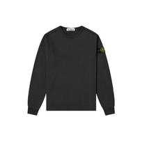 Stone Island ilgomis rankovėmis vienspalvis su kompaso emblema apvalia iškirpte džemperis vyriškas džemperis Juodas 731564450-V0029 S