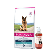 EUKANUBA Adult German Shepherd 12kg + LAB V Lašišų aliejus šunims ir katėms 500ml