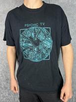 New  Psychic Tv Band Black Color 100% Cotton Full Size T-shirt Unisex T-Shirt L