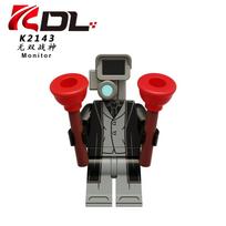 Skibidi Tualetas MOC Abstraktaus Roboto Statybinės Detalės Suderinamos Su LEGO Monitorius TV Žmogus Jautrios Figūrėlės Mini Modelio Plytos Žaislai