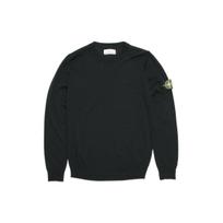 Stone Island lengvas grynos vilnos apvalios apykaklės megztinis vyriškas megztinis Juodas 7715510C4-V0029 XXXL