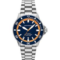 Emporio Armani Sea Explorer Tamsiai mėlynas Nerūdijančio plieno Vyriškas Automatinis Nardytojų Laikrodis AR60090 tamsiai mėlyna spalva
