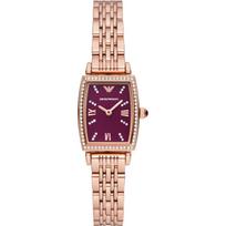 Emporio Armani Gianni T-Bar Perlamutras Rožinis auksas Metalinis Moteriškas Kvarcinis Laikrodis AR11488 perlamutro spalvos