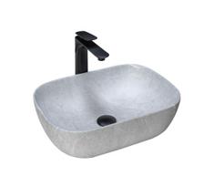 REA-U3801 - Praustuvas ant stalviršio LIVIA 33,5x46,5 cm keramika/pilka/akmens imitacija