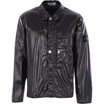 Stone Island vientos spalvos polo apykakle, viengubas krūtinės, ilgomis rankovėmis švarkas Vyriški švarkai Juodas K1S1512000-01S0022-V0029 XXL