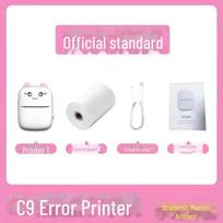C9 Mini kišeninis terminis spausdintuvas klaidų užrašams C9 Printer, 1 roll of paper