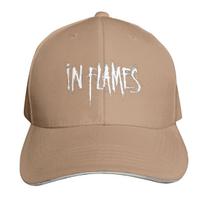 In Flames Roko Grupė Raudona Šešiakampė Žvaigždė Kepuraitė Madinga Atsitiktinė Beisbolo Kepuraitės Reguliuojama Kepurė Hip Hop Vasarinės Unisex Beisbolo Kepuraitės One Size black