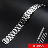 Metalinė plieninė juosta Vyriškas ir moteriškas laikrodžio grandinėlės apyrankė Swatch Ygs749g Studentui Keraminis laikrodžio dirželis 17mm 19mm Laikrodžio priedas Juodas 17mm
