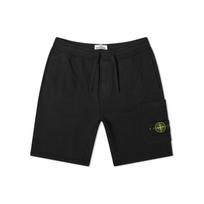 Stone Island FW22 Vienspalvės su logotipu raišteliu kišenės Dekoratyvūs laisvalaikio šortai Vyriški šortai Juodi 731564620-V0029 M