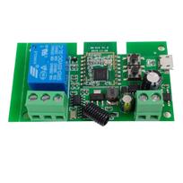 Išmanioji 1 kanalo Zigbee RF 5V-32V relė, NO NC kontaktai 10A AC/DC